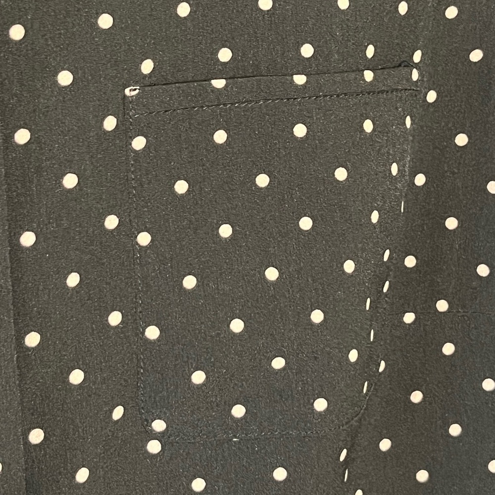 Talbots Polka Dot Button Down Blouse - image 3